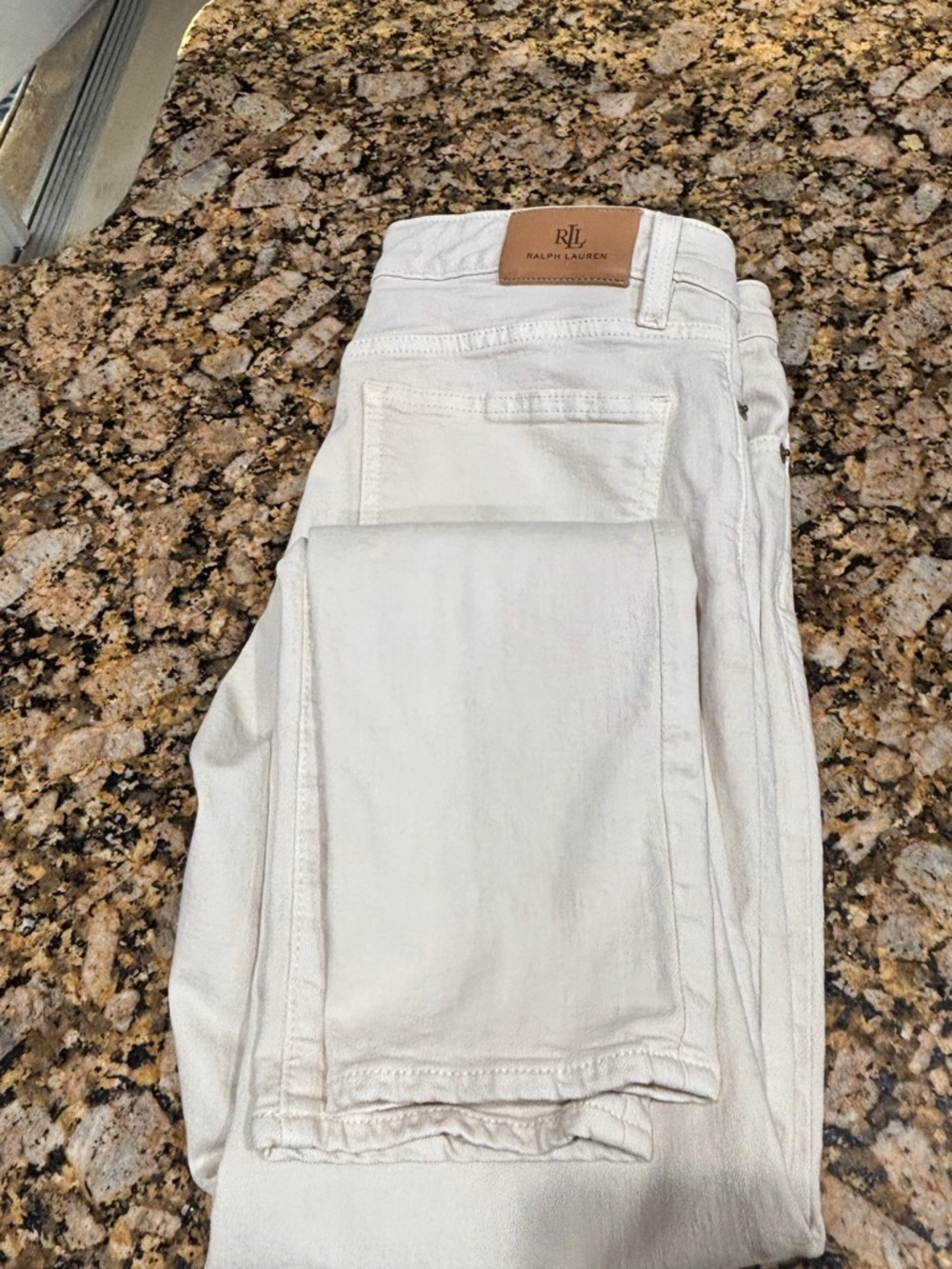 Ralph Lauren Men's Slim Straight White Jeans